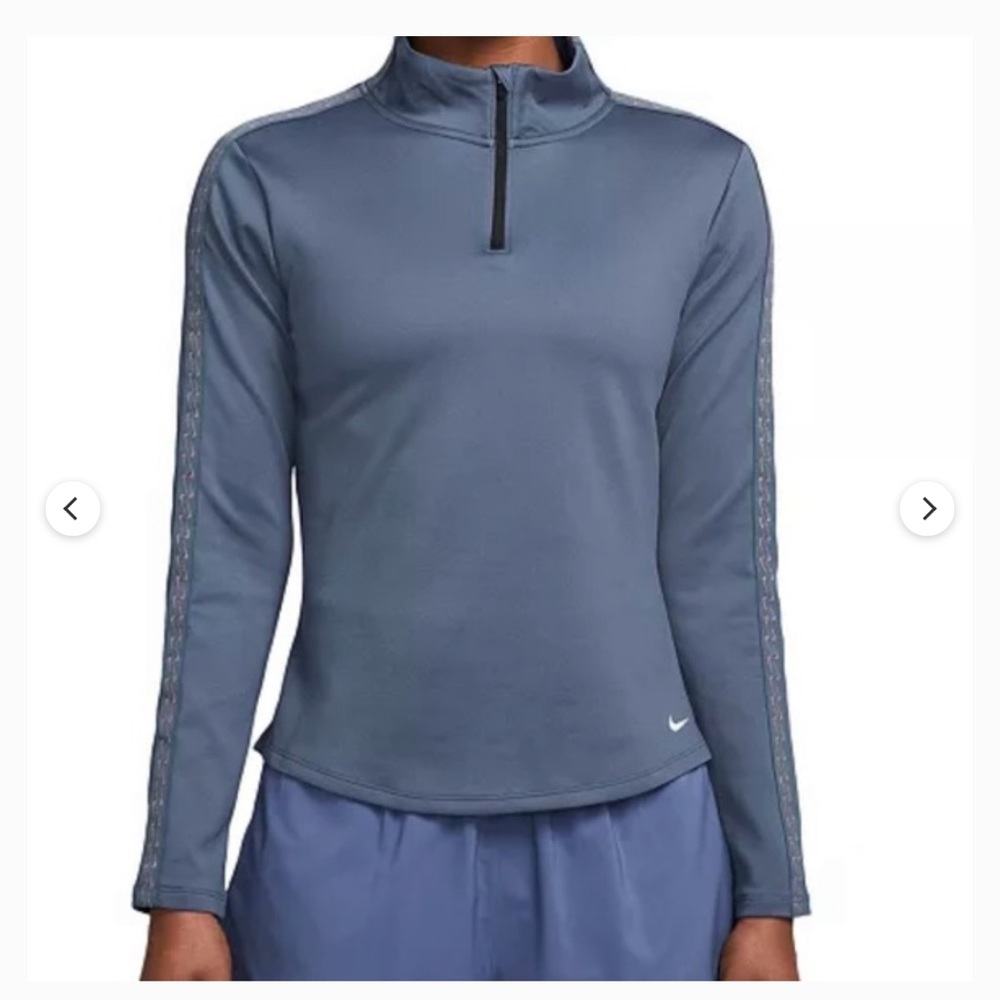 Nike Therma Fit One Light Blue Quarter-Zip Pullover
